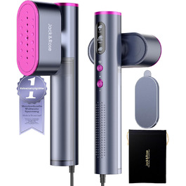 Парoгенератор для одягу Jack & Rose, 110-240V, 1000W, портативний, 2-в-1, для подорожей, сірий