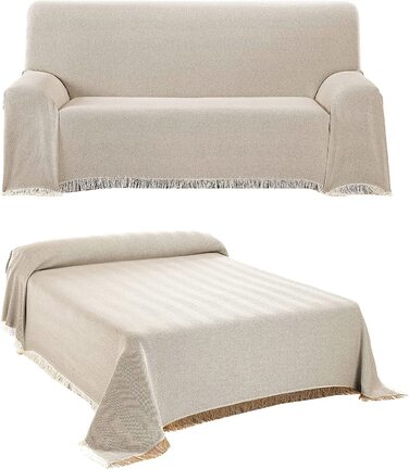 Покривало - Ковдра для вітальні з бавовни, Практичний плед в якості диванної ковдри або диванної ковдри - Плед для ліжка - Високоякісне покривало в
