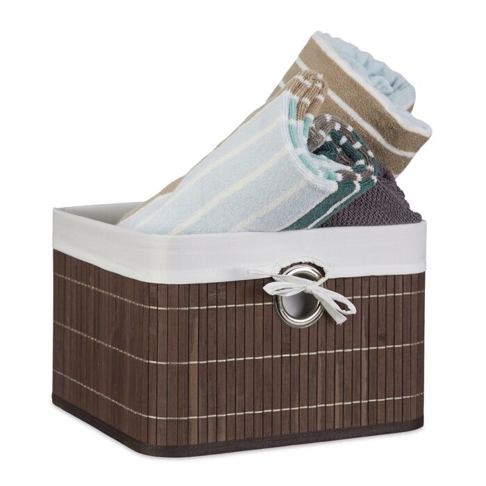 Кошик для зберігання Relaxdays з бамбука