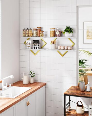 Набір плаваючих полиць Wandregal ER-Set (2 шт.) коричнево-чорного кольору для вітальні, спальні, кухні, офісу в стилі рустик DTBJ01PBF