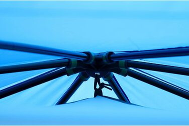 Восьмикутник Coleman з великими вікнами, з панорамним видом на 360 , міцна конструкція зі сталевих прутів, повністю інтегрований тент для підлоги, проста конструкція, 100 водонепроникність (синій)