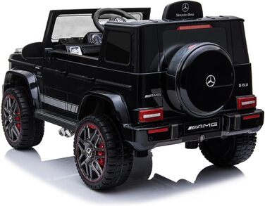 Дитячий електромобіль Mercedes G-Class 12V RIRICAR, чорний, з пультом керування