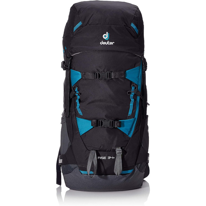 Рюкзак deuter Unisex Rise 34 (1 упаковка) (72 x 28 x 33 см, 348 л, чорно-графітовий)