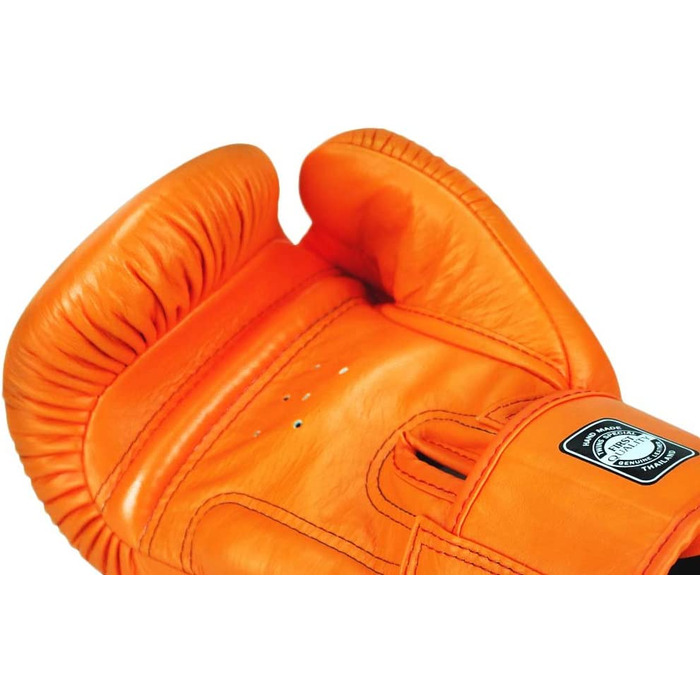 Боксерські рукавички Twins, шкіряні, BGVL-3, помаранчеві, 12 унцій