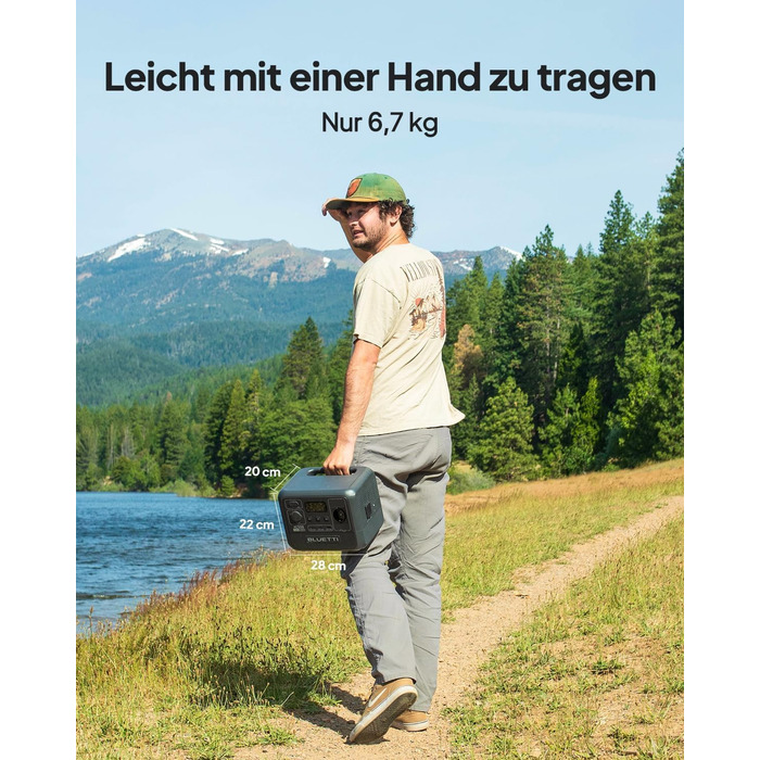 Портативна електростанція BLUETTI AC50B: 448Wh LiFePO4, 700W, USB-C PD 65W, для кемпінгу та подорожей