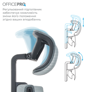 Крісло офісне OfficePro Elegant OC660-B-DG-DG