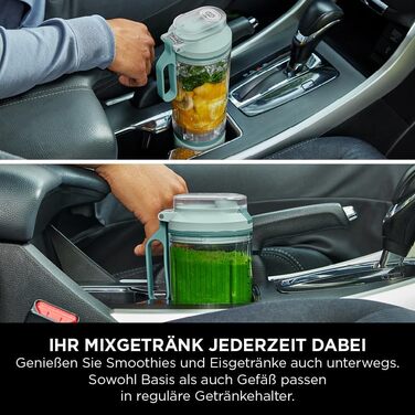 Портативний блендер Ninja Blast Max: 570 мл, акумулятор, 3 функції, для смузі та протеїнових коктейлів (BC251EULD)