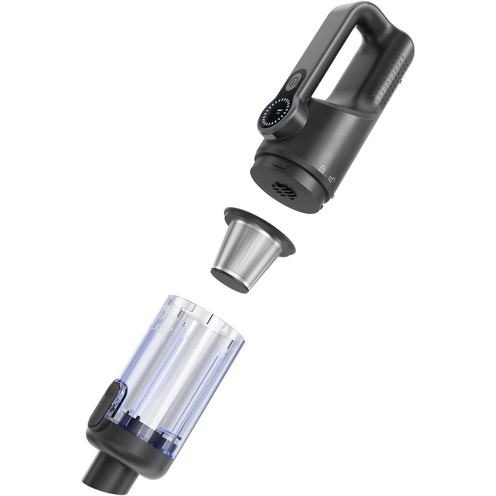 Акумуляторний ручний пилосос Mastergrip 2-в-1 з функцією обдува, потужність 80000 RPM, мийний HEPA-фільтр для авто та дому