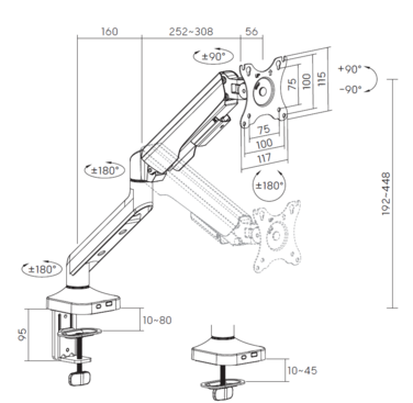 Настільне кріплення для монітора OfficePro MA441B