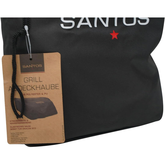 Чохол для барбекю SANTOS в комплекті з сумкою для зберігання - - Преміум чохол для захисту газового барбекю від негоди та бруду (SANTOS S-510)