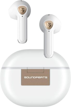 Бездротові навушники SoundPEATS Air3 Deluxe HS, LDAC Hi-Res Audio, Bluetooth 5.3, мікрофон ENC, 20 год, білий