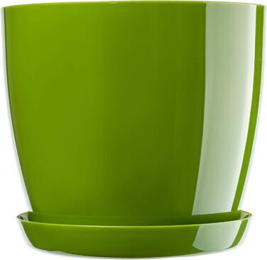 Набір горщиків для квітів KADAX (3 шт.) – зелений, 20/23 см | Пластикові горщики для дому, підвіконня, кімнатні рослини та трави