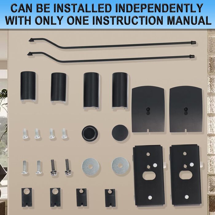 Регульовані підставки для акустики: комплект з 2 шт., висота до 140 см, для сателітів до 5 кг, інтегроване кабельне управління (сумісні з Bose UFS-20 серія II)