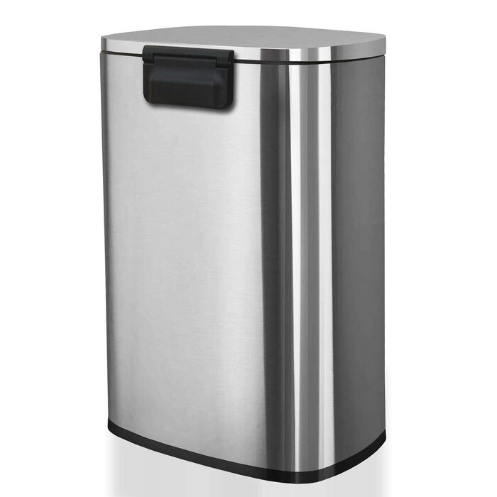 Відро для сміття Floordirekt Dustin 30 л з автоматичним закриттям та знімним внутрішнім відром для кухні