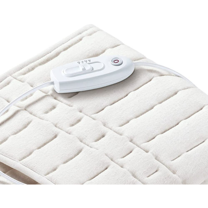 Підігріваюче коврик Sanitas SWB 20 з флісу | з системою безпеки та 3 рівнями температури | Легко кріпиться до ліжка та матрацу | Можна прати при 30°C | 150 x 80 см, Бежевий