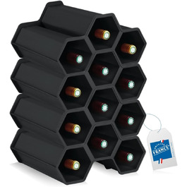 Стійка для вина Stimo на 12 пляшок, пластикова, розширювана, стелаж для напоїв