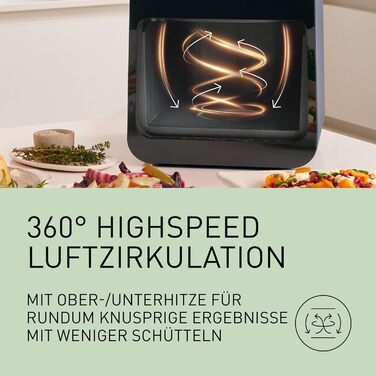 Фритюрниця повітряна Panasonic NF-CC500SXE 6 л, сіра, з вікном, 80-200°C, 11 програм, LCD-дисплей, ETM Award 2024