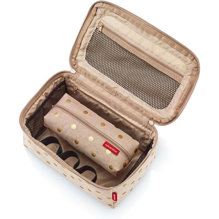 Набір Reisenthel Beautycase: косметичка та сумка-органайзер (Metallic Dots Coffee)