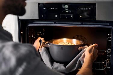 Набір посуду ZWILLING PURE, 5 предметів, з нержавіючої сталі 18/10, керамічне покриття, Stay-Cool ручки, придатний для миття в посудомийній машині (антрацитово-сірий)