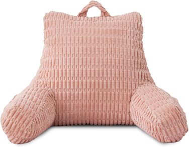 Крісло-мішок Holawakaka для читання та відпочинку з підлокітниками та спинкою, велике, рожеве