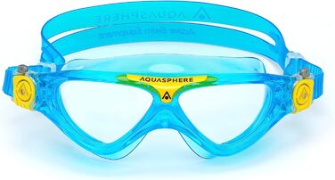 Аквасфера / маска для плавання / окуляри Vista Junior Світло-блакитний і жовтий-прозорі лінзи