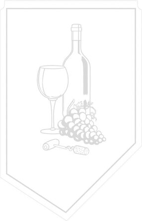 Тканинна манжета для вина Mank / 100x65 мм /150 шт. / крапельниця для крапельниці (Біла)