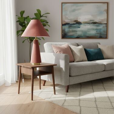 Лампа настільна Relaxdays з абажуром з оксамиту