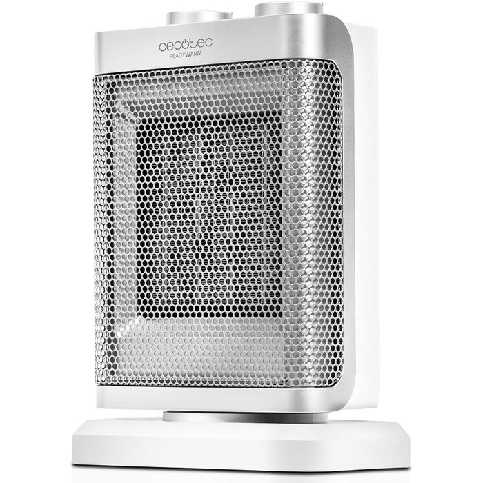 Обігрівач настільний Cecotec ReadyWarm 1500 Max Ceramic Rotate – керамічний, 1500 Вт, з регулюванням температури та 3 режимами, площа обігріву 15 м², білий
