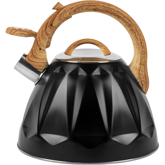 Чайник Karl Hausmann 3L з автоматичним свистком для індукційних, газових та електричних плит - з нержавіючої сталі