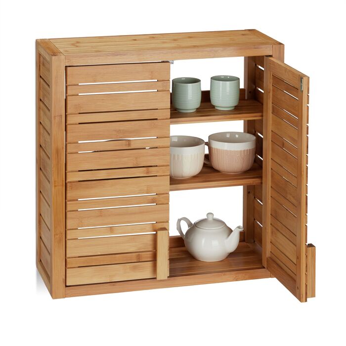 Поличка для зберігання Relaxdays з бамбука