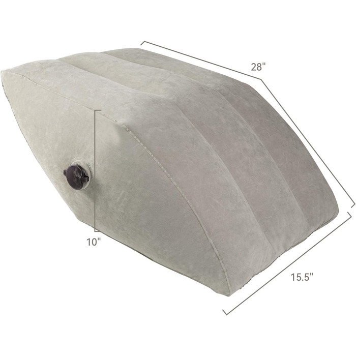 Надувне подушечко-клинок Lefeke для сну, для підняття ніг при набряках, для поліпшення кровообігу, для болю в ногах та спині, портативна подушка для ніг з сумкою, дихаюча