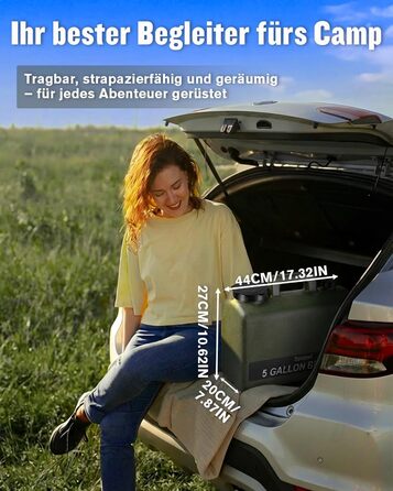 Портативна душова кабіна для кемпінгу з акумулятором 10000mAh та 20л баком, комплект для відпочинку на природі, саду, автомийки та тварин