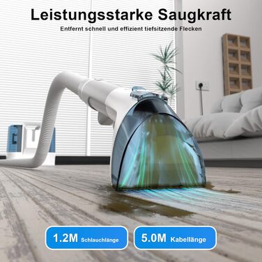 Пристрій для чищення м'яких меблів та килимів: мокрий/сухий пилосос 450W для дому, авто та диванів