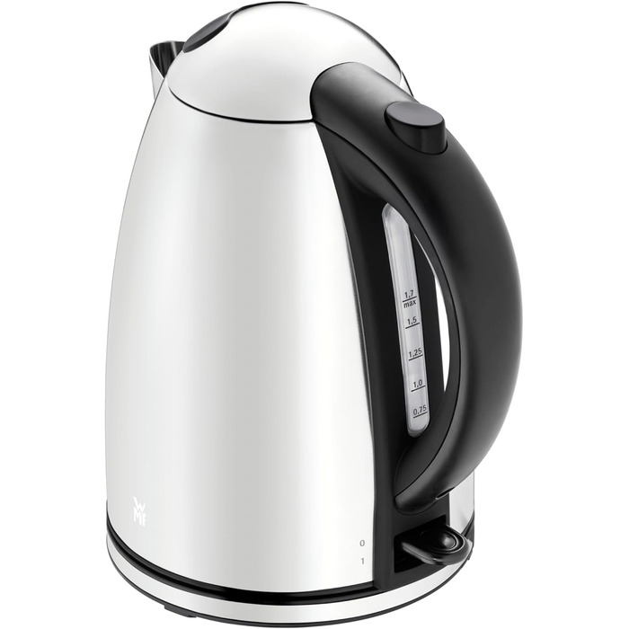 Електричний чайник WMF Stelio 1,7л з фільтром від накипу, нержавіюча сталь, матове покриття, підсвітка рівня води