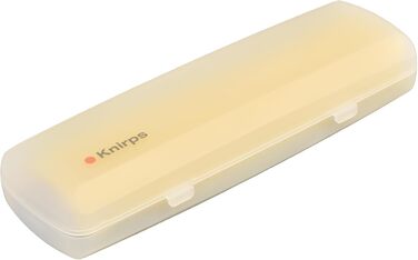 Складна парасолька Knirps Ultra US.050 Slim Manual ультралегка, плоска, захищена від шторму, вітрозахисна, 21 см, жовта