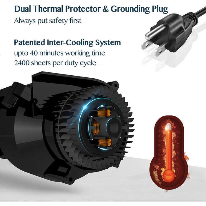 Шредер документів WOLVERINE P5 SD9101, 8-лістковий, супер-мікроріз, для важкого паперу та кредитних карт, тихий, з контейнером 17л (Чорний)