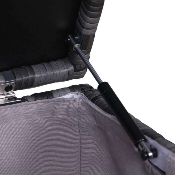 Набір садово-розслаблюючих меблів SVITA California з поліротангу (сірий) з ящиком для подушок CALIFORNIA/LUGANO