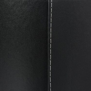 Кошик для дров Relaxdays, штучна шкіра, чорний