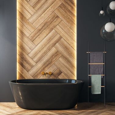 Підставка для рушників дерев'яна та металева Relaxdays