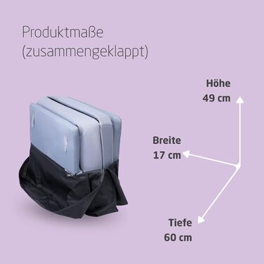 Дитяче ліжко-манеж Maxi-Cosi Iris2 2-в-1, 0-3 роки, до 15 кг, сірий, компактне, легке, з розширеною матрацом