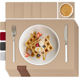 Набір Smøla з 12 елементів: фетровий сервізний комплект з підставками для посуду | Темно-сірий, миється | Декор для столу