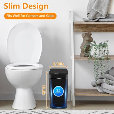 Набір відер для сміття автоматичний 12л 2шт Mavista Sensor - для кухні, ванної кімнати, офісу, гігієнічний, герметичний, сучасний дизайн