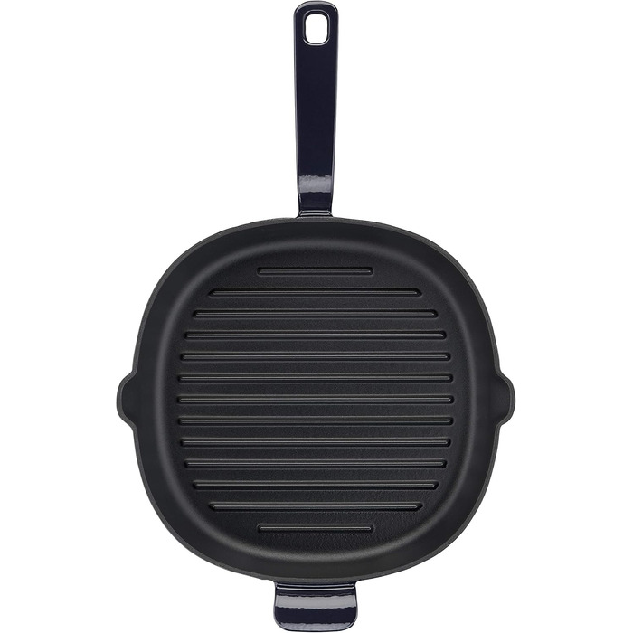 Lagostina Tradizione: сковорода-гриль з емальованого чавуну 26x26 см, для індукції, газу та духовок до 220°C, для м'яса, риби, хліба