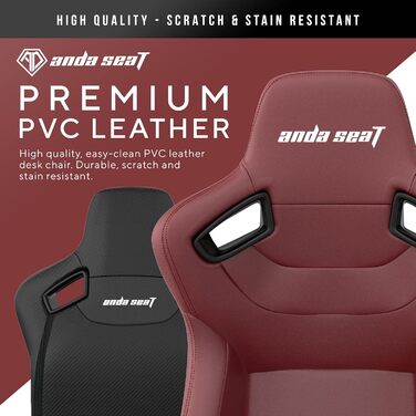 Крісло ігрове Anda Seat Kaiser 2 XL Leder – ергономічне, з підлокітниками 4D, підголовником та поперековою підтримкою (каштанове)