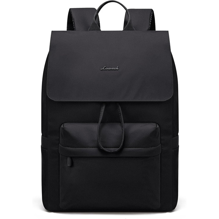 LOVEVOOK Рюкзак для жінок, 15.6 дюймів, рюкзак для школи, підлітки, водонепроникний, дівчатка, легкий, з відділенням для ноутбука, для подорожей, роботи, університету, повсякденного використання (17.3 дюйма, Чорний)