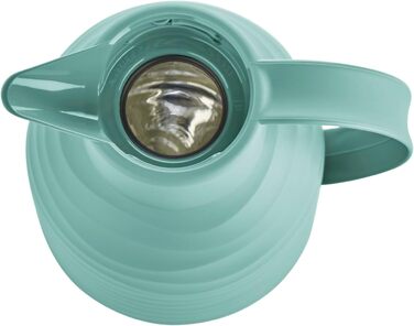 Термос Emsa Samba Wave Isolierkanne, 1 літр, Quick Press, скло, зелений, Made in Germany