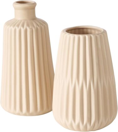 Набір ваз Wackadoo, порцеляна, сучасний, набір з 2, скандинавський дизайн, 17x8,5 см та 14x8,5 см (синій)