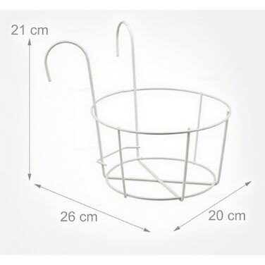 Набір з 6 підвісних горщиків для квітів Relaxdays