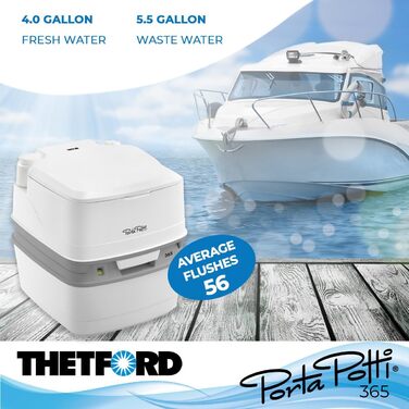 Thetford Porta Potti 365 Qube: портативна туалетна кабінка, біла, 414 x 383 x 427 мм