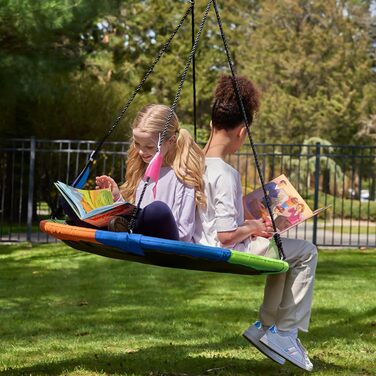 Шоукель Favuit Nestschaukel: регульована висота, Ø 110 см, для дітей та дорослих (до 227 кг)